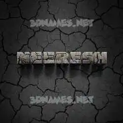 neeresh in Cracked Stone style - 3D name wallpaper