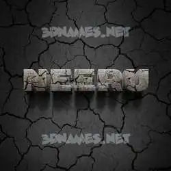 neeru in Cracked Stone style - 3D name wallpaper