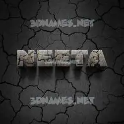 neeta in Cracked Stone style - 3D name wallpaper