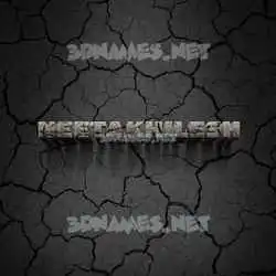 neetakhilesh in Cracked Stone style - 3D name wallpaper