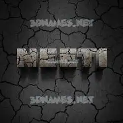 neeti in Cracked Stone style - 3D name wallpaper