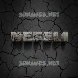 nefeli in Cracked Stone style - 3D name wallpaper