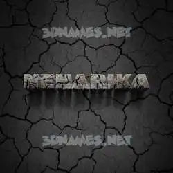 neharika in Cracked Stone style - 3D name wallpaper
