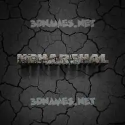 neharshal in Cracked Stone style - 3D name wallpaper