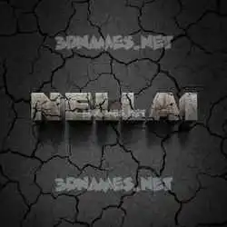 nellai in Cracked Stone style - 3D name wallpaper