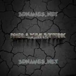 nellymattik in Cracked Stone style - 3D name wallpaper