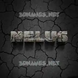 nelus in Cracked Stone style - 3D name wallpaper