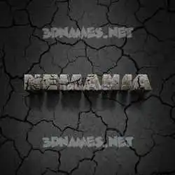 nemanja in Cracked Stone style - 3D name wallpaper