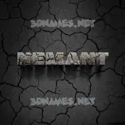 nemant in Cracked Stone style - 3D name wallpaper