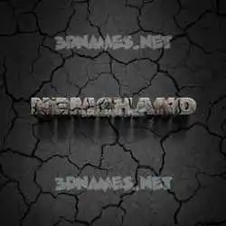 nemchand in Cracked Stone style - 3D name wallpaper