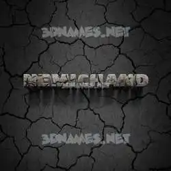 nemichand in Cracked Stone style - 3D name wallpaper