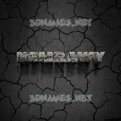 nemrawy in Cracked Stone style - 3D name wallpaper