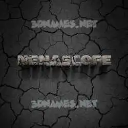nenascofe in Cracked Stone style - 3D name wallpaper