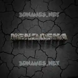 nendosha in Cracked Stone style - 3D name wallpaper