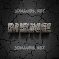 nene in Cracked Stone style - 3D name wallpaper