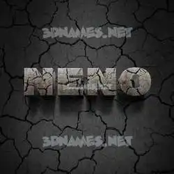 neno in Cracked Stone style - 3D name wallpaper