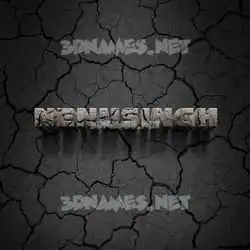 nenusingh in Cracked Stone style - 3D name wallpaper
