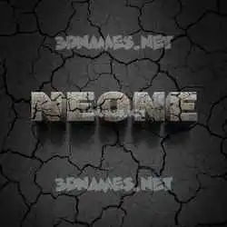 neone in Cracked Stone style - 3D name wallpaper