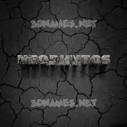 neophytos in Cracked Stone style - 3D name wallpaper