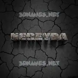 nereyda in Cracked Stone style - 3D name wallpaper