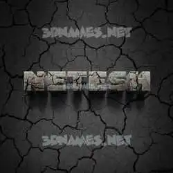 netesh in Cracked Stone style - 3D name wallpaper