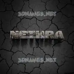 nethra in Cracked Stone style - 3D name wallpaper