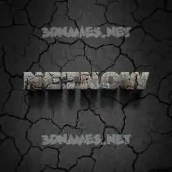 netnow in Cracked Stone style - 3D name wallpaper