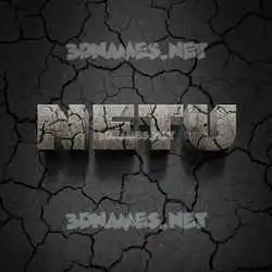 netu in Cracked Stone style - 3D name wallpaper