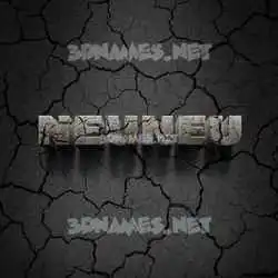 neuneu in Cracked Stone style - 3D name wallpaper