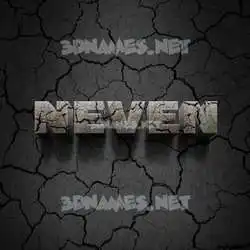 neven in Cracked Stone style - 3D name wallpaper