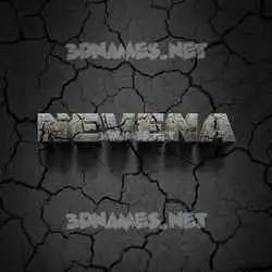 nevena in Cracked Stone style - 3D name wallpaper