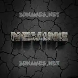 nevine in Cracked Stone style - 3D name wallpaper