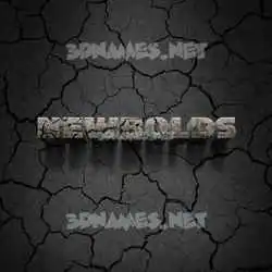 newbolds in Cracked Stone style - 3D name wallpaper
