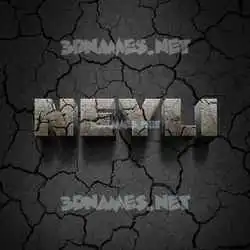 neyli in Cracked Stone style - 3D name wallpaper
