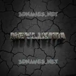 neylixita in Cracked Stone style - 3D name wallpaper