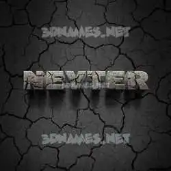 neyter in Cracked Stone style - 3D name wallpaper