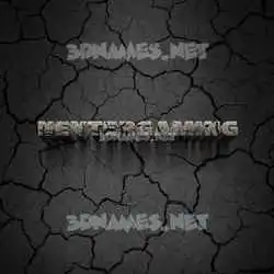 neytergaming in Cracked Stone style - 3D name wallpaper