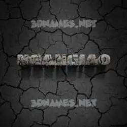 ngangiao in Cracked Stone style - 3D name wallpaper