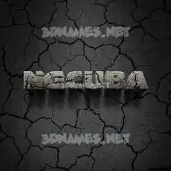 ngcuba in Cracked Stone style - 3D name wallpaper