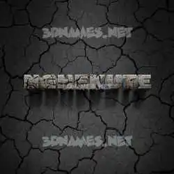 nghekute in Cracked Stone style - 3D name wallpaper