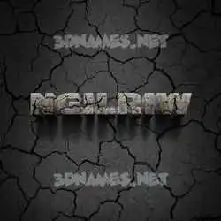 ngilriw in Cracked Stone style - 3D name wallpaper