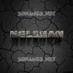 nglshan in Cracked Stone style - 3D name wallpaper