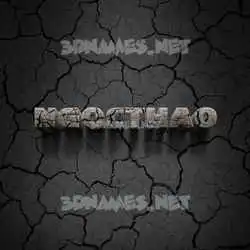ngocthao in Cracked Stone style - 3D name wallpaper