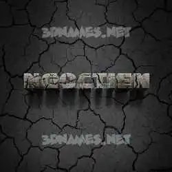 ngoctien in Cracked Stone style - 3D name wallpaper