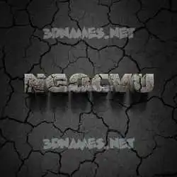 ngocvu in Cracked Stone style - 3D name wallpaper
