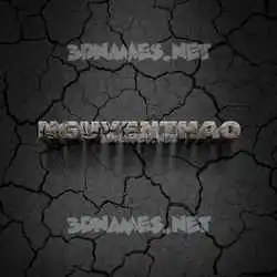 nguyenthao in Cracked Stone style - 3D name wallpaper