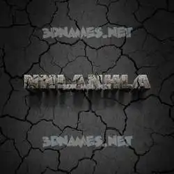 nhlanhla in Cracked Stone style - 3D name wallpaper