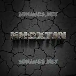 nhoxtjn in Cracked Stone style - 3D name wallpaper