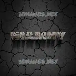 niamhy in Cracked Stone style - 3D name wallpaper