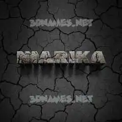 niarika in Cracked Stone style - 3D name wallpaper